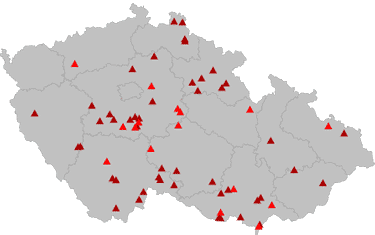 Mapa případů otrav